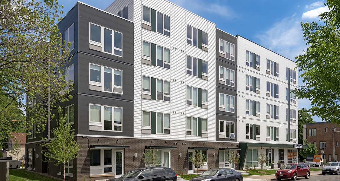 the exterior of the building from the front